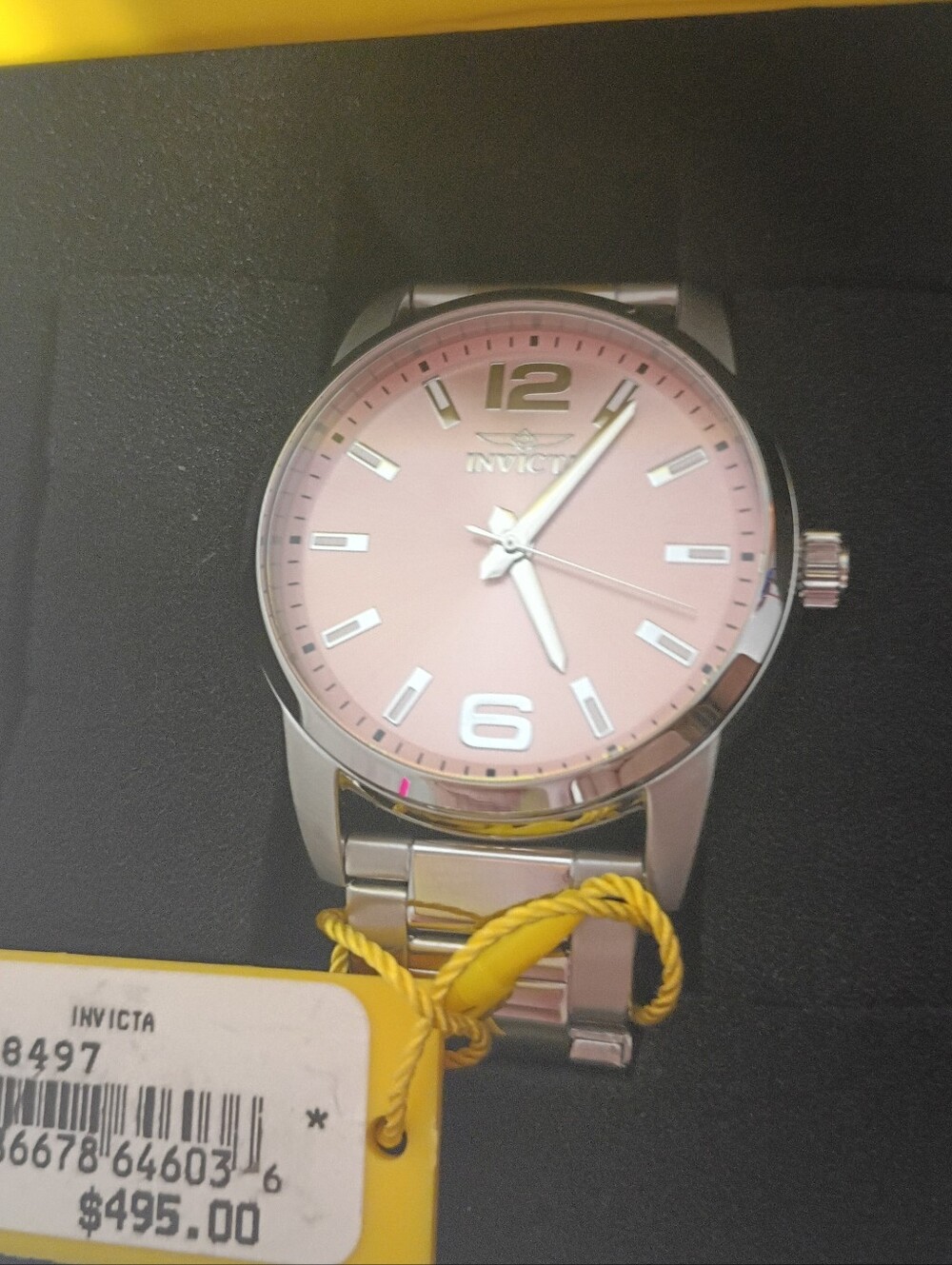 INVICTA Celestial Quartz Pink Dial Watch - NWT
